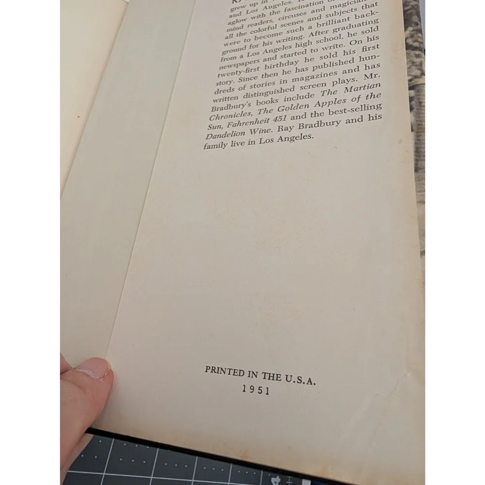 Ray Bradbury The Illustrated Man Hardcover Book Club Edition 1951 Vintage